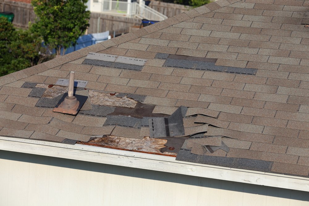 Wind Damage — Emergency Roof Repair Services in East Georgia