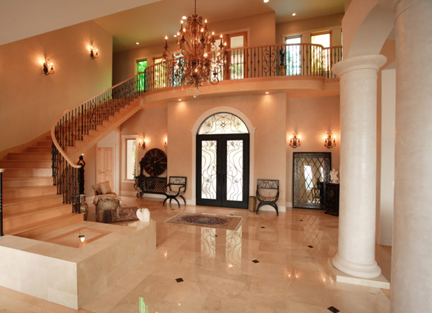 Interior Residential Painting: Paint Colors on Stairway Railings